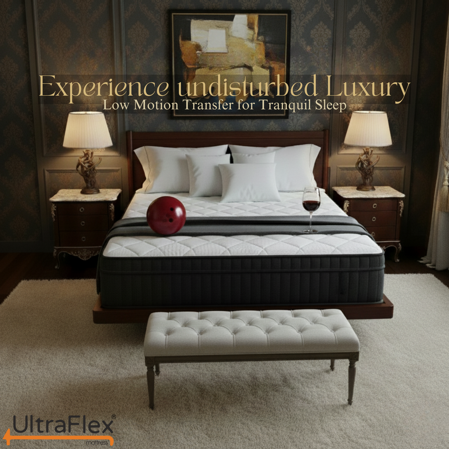 UltraFlex® Opulence Mattress and BoxSpring Set Medium Firm Orthopedic Hybrid Mattress – Canadian-Made Advanced Cooling Gel & Pocket Coil System for Undisturbed Sleep & Edge-to-Edge Support