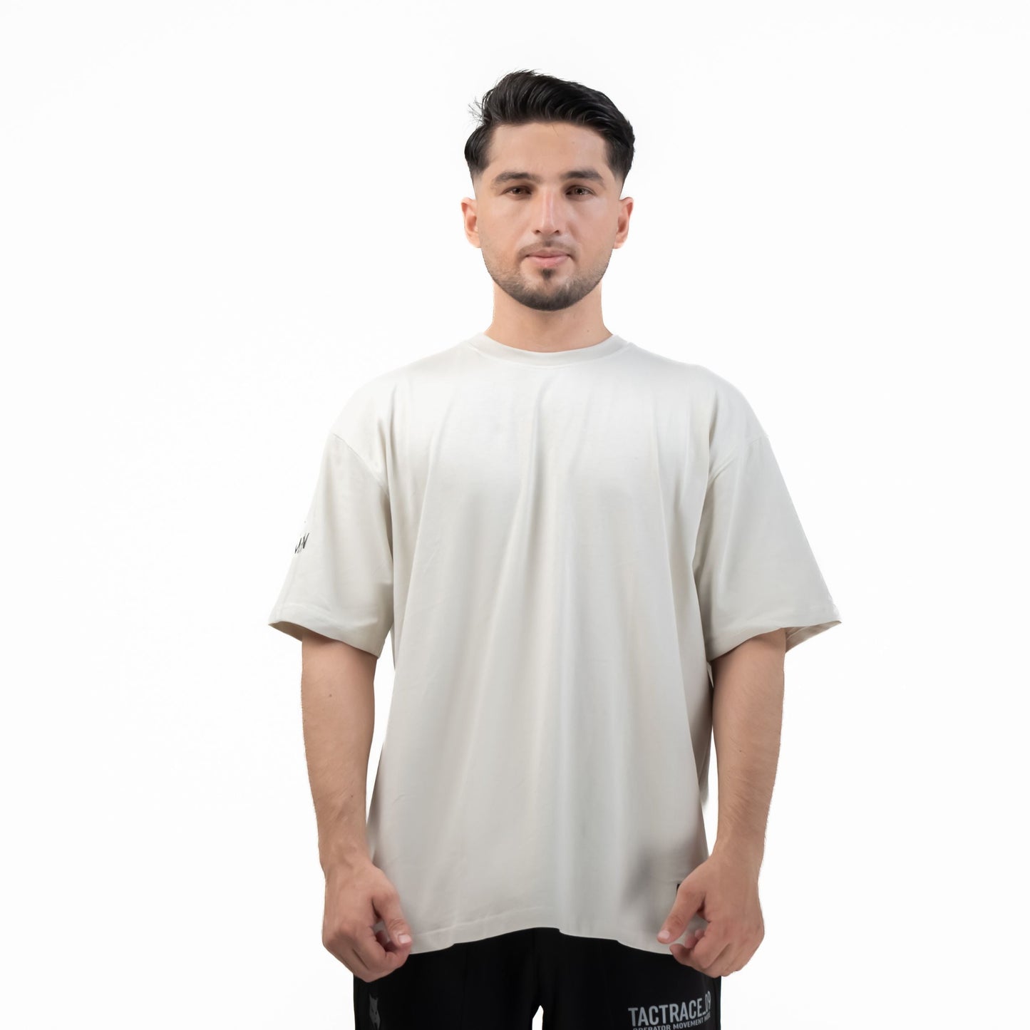OPERATOR_77 OVERSIZED TEE — TACTICAL BEIGE
