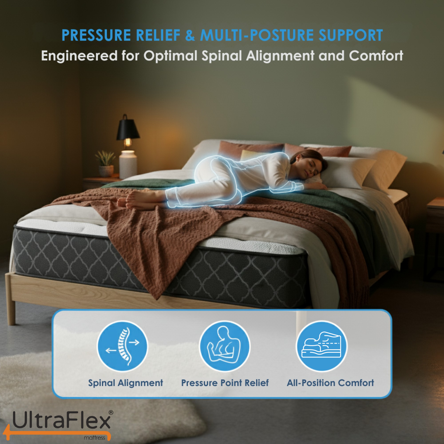 UltraFlex® SUMMIT Firm Pocket Coil Hybrid Mattress – Canadian-Made Orthopedic Support with Cooling Gel Foam, Quilted Top, Breathable & Hypoallergenic Comfort, Edge Support & Motion Isolation