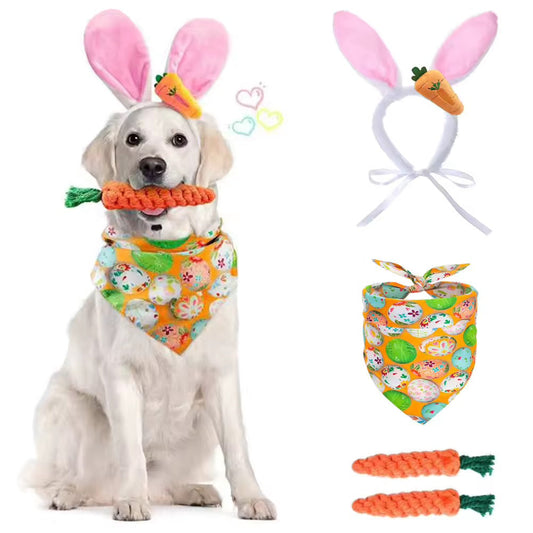 Easter Bunny Set – Festive Luxury Pet Accessory Set