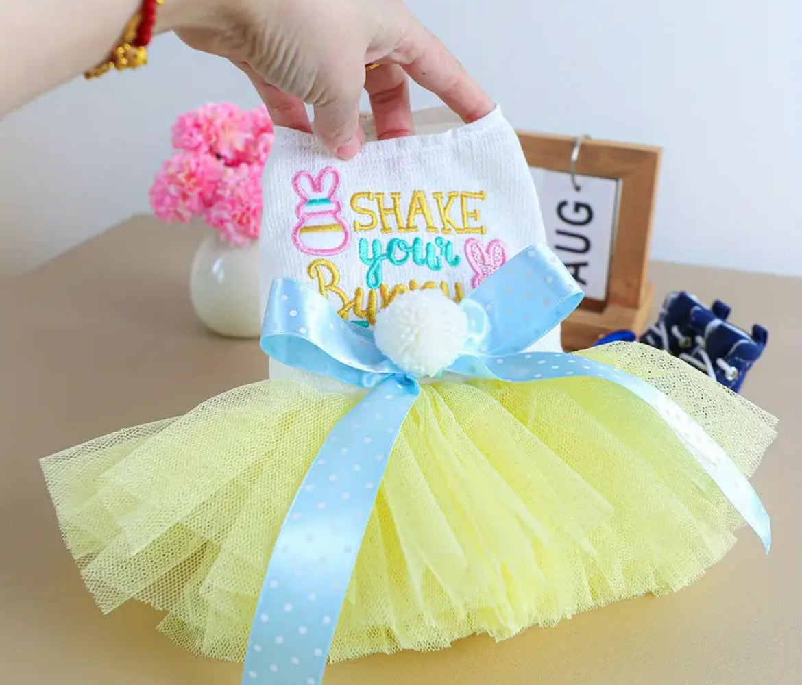 Shake Your Bunny Easter Dress – Festive Luxury Dog Dress