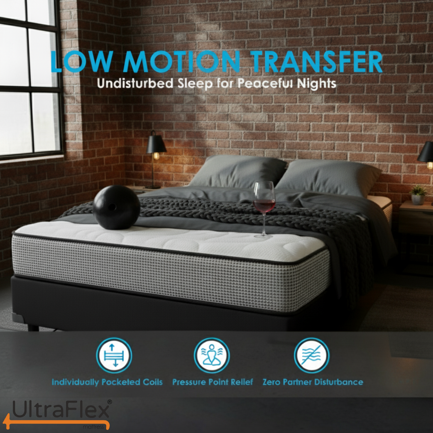 UltraFlex® DreamWeaver Medium Firm Pocket Coil Hybrid Mattress – Canadian-Made Orthopedic Support with Cooling Gel Foam, Quilted Top, Breathable & Hypoallergenic Comfort, Edge Support & Motion Isolation