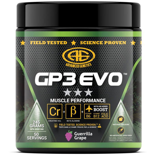 Advanced Genetics GP3 EVO Pre/Post Workout, 50 Servings