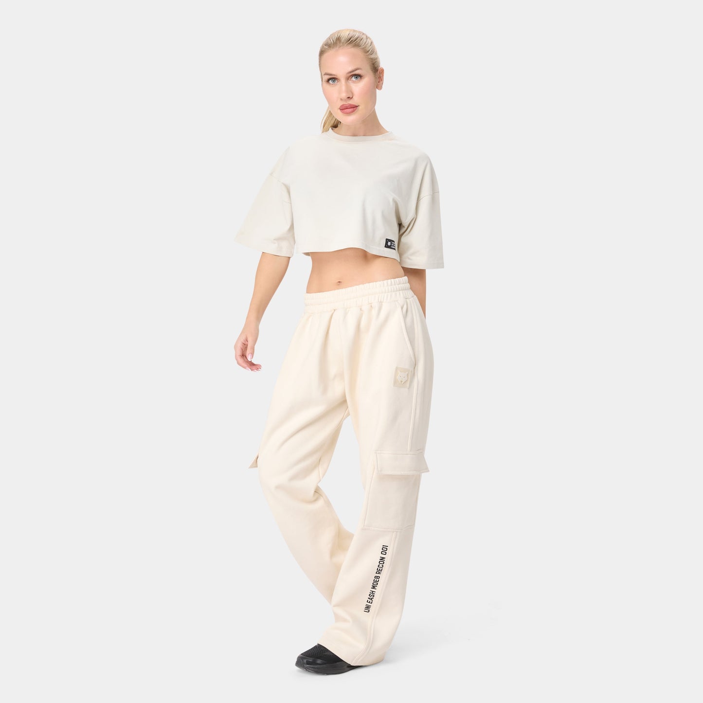 ALPHAFEM.08 CROP TOP — Tactical Beige