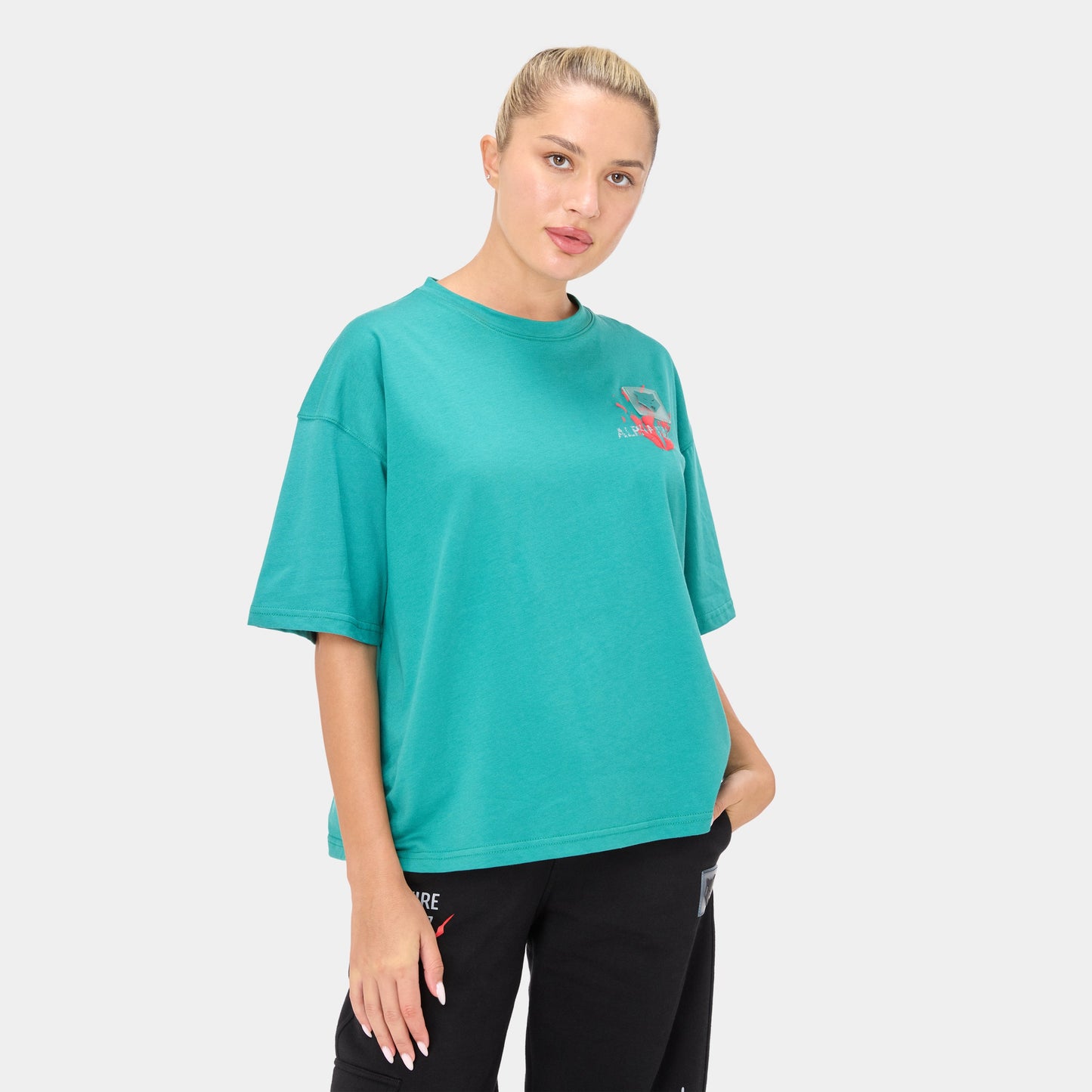 ALPHAFIRE OVERSIZED T-SHIRT — ROUGE GREEN