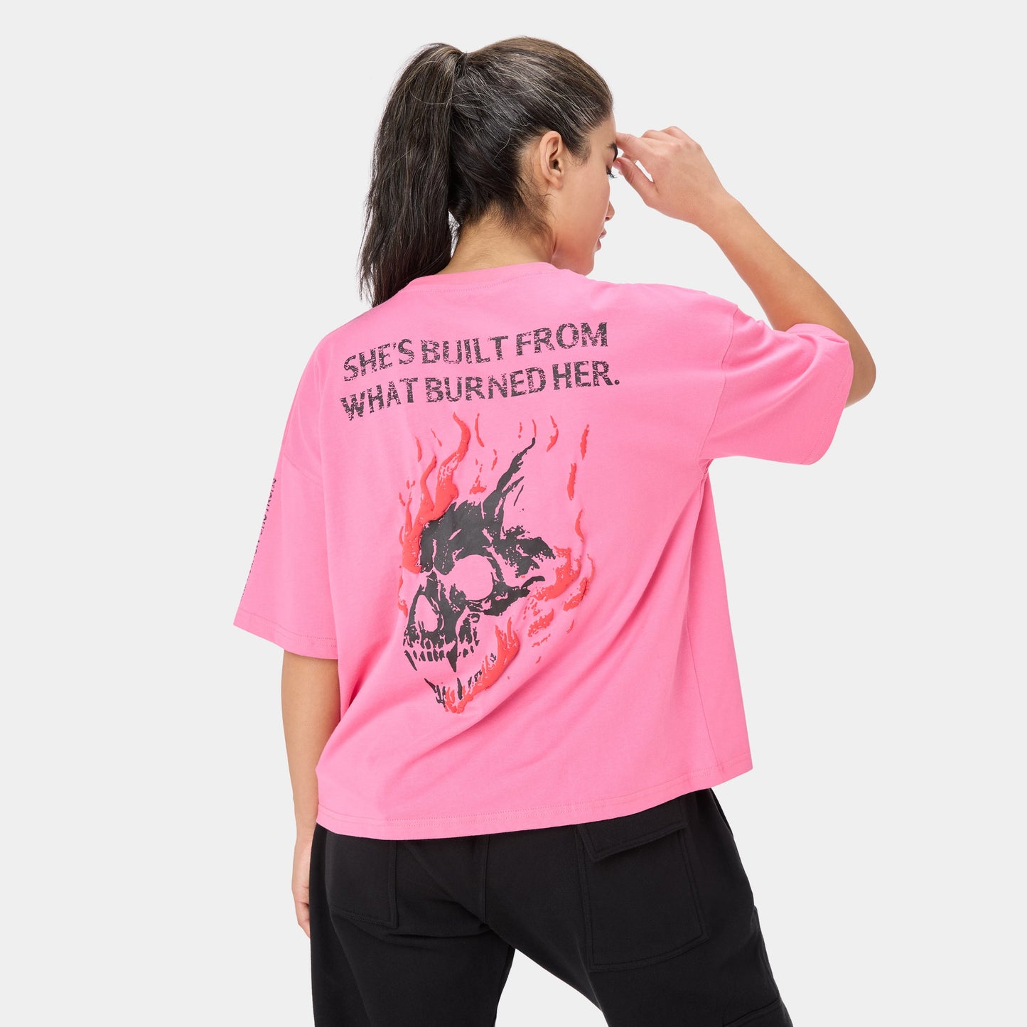 ALPHAFIRE OVERSIZED T-SHIRT — ALPHA ROSE