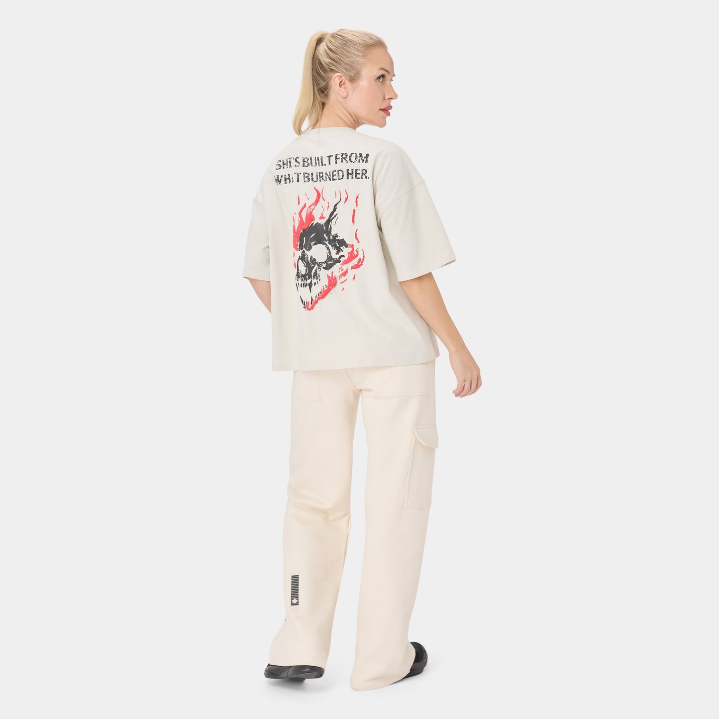 ALPHAFIRE OVERSIZED T-SHIRT — TACTICAL BEIGE