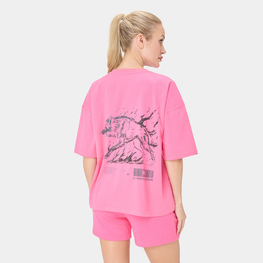 APEXMODE OVERSIZED T-SHIRT — ALPHA ROSE