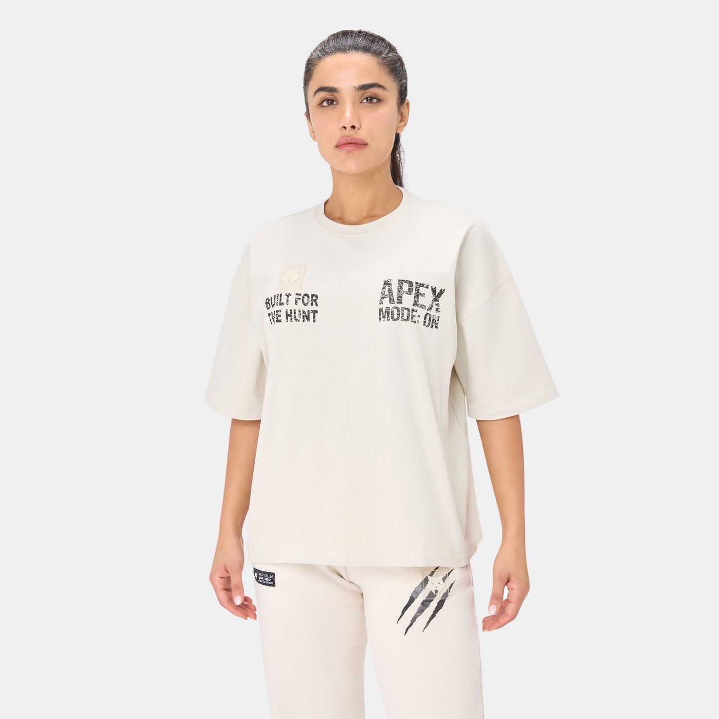 APEXMODE OVERSIZED T-SHIRT — TACTICAL BEIGE