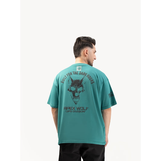 OPERATOR_77 OVERSIZED TEE — ROUGE GREEN