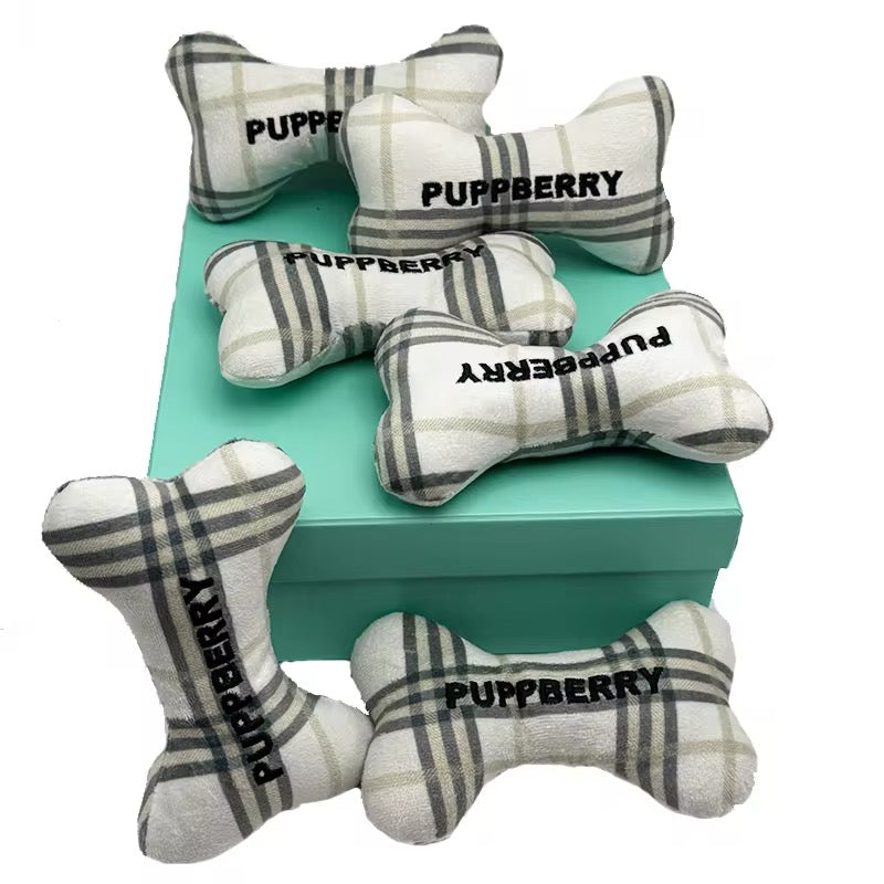 Puppberry Dog Bone Toy | Plush Dog Toy