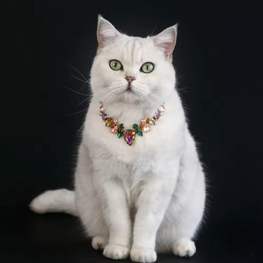Bridgette Necklace – Luxury Rhinestone Pet Necklace