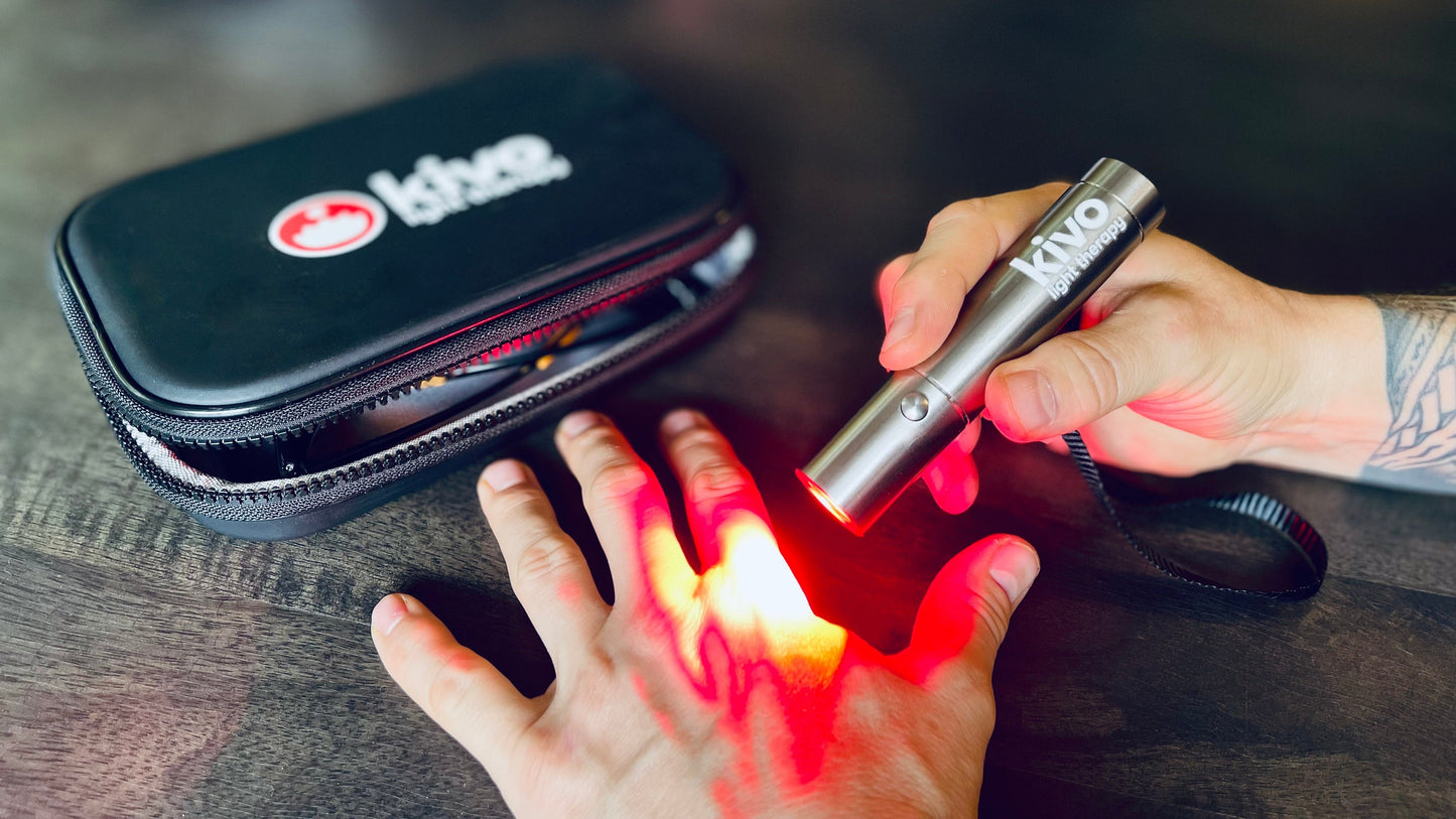 Kivo Pro Red & Blue Light Therapy Flashlight