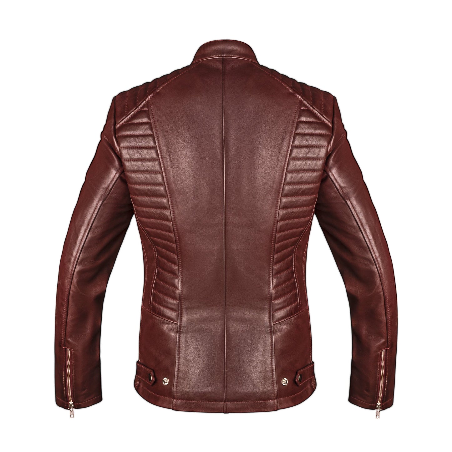 Valkyrie Burgundy Leather Jacket