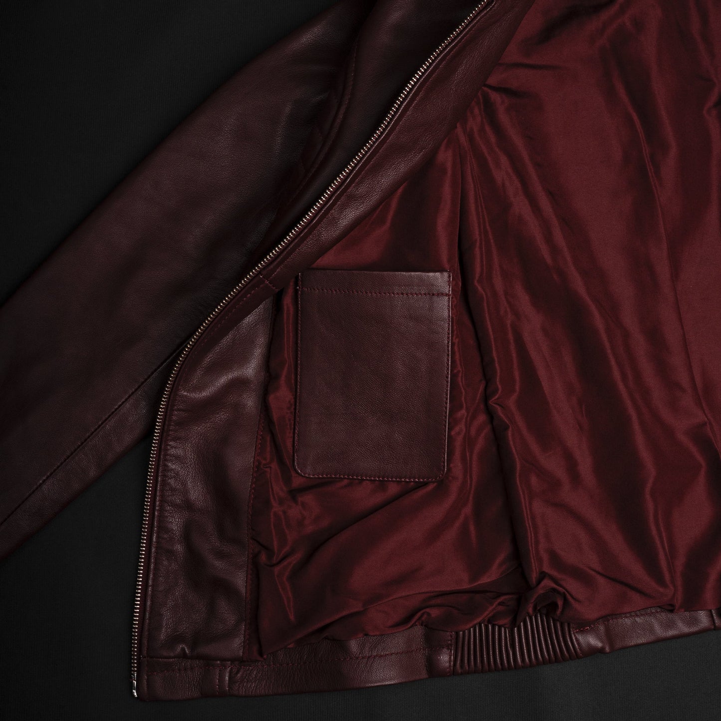 Valkyrie Burgundy Leather Jacket