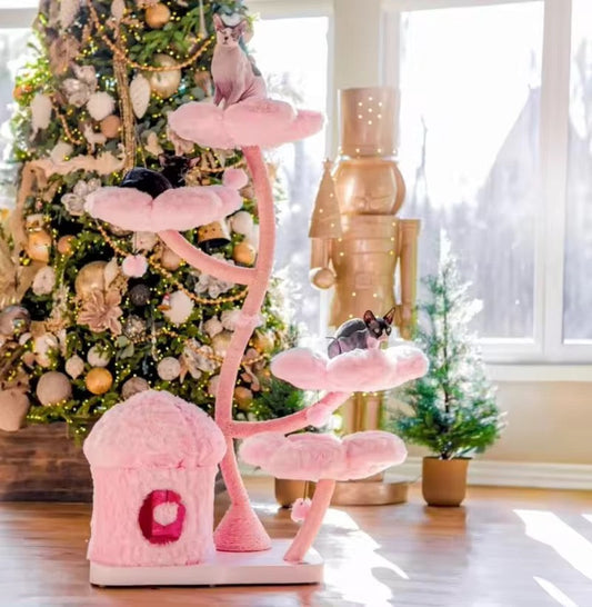 Cherry Blossom Cat Tower | Cat Climbing Tree
