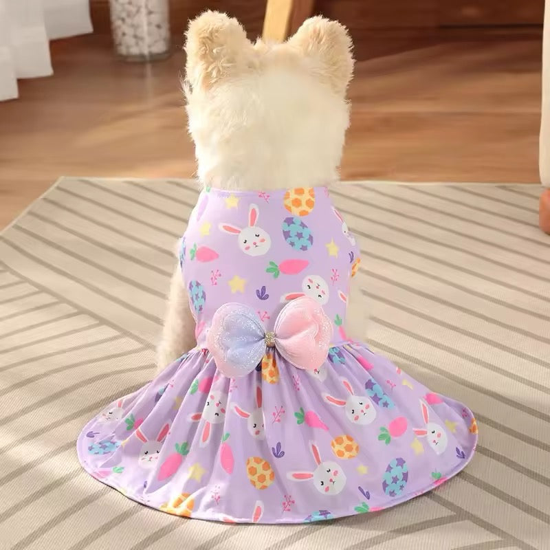 Lilac Easter Bunny Dress | Easter Dog Dress