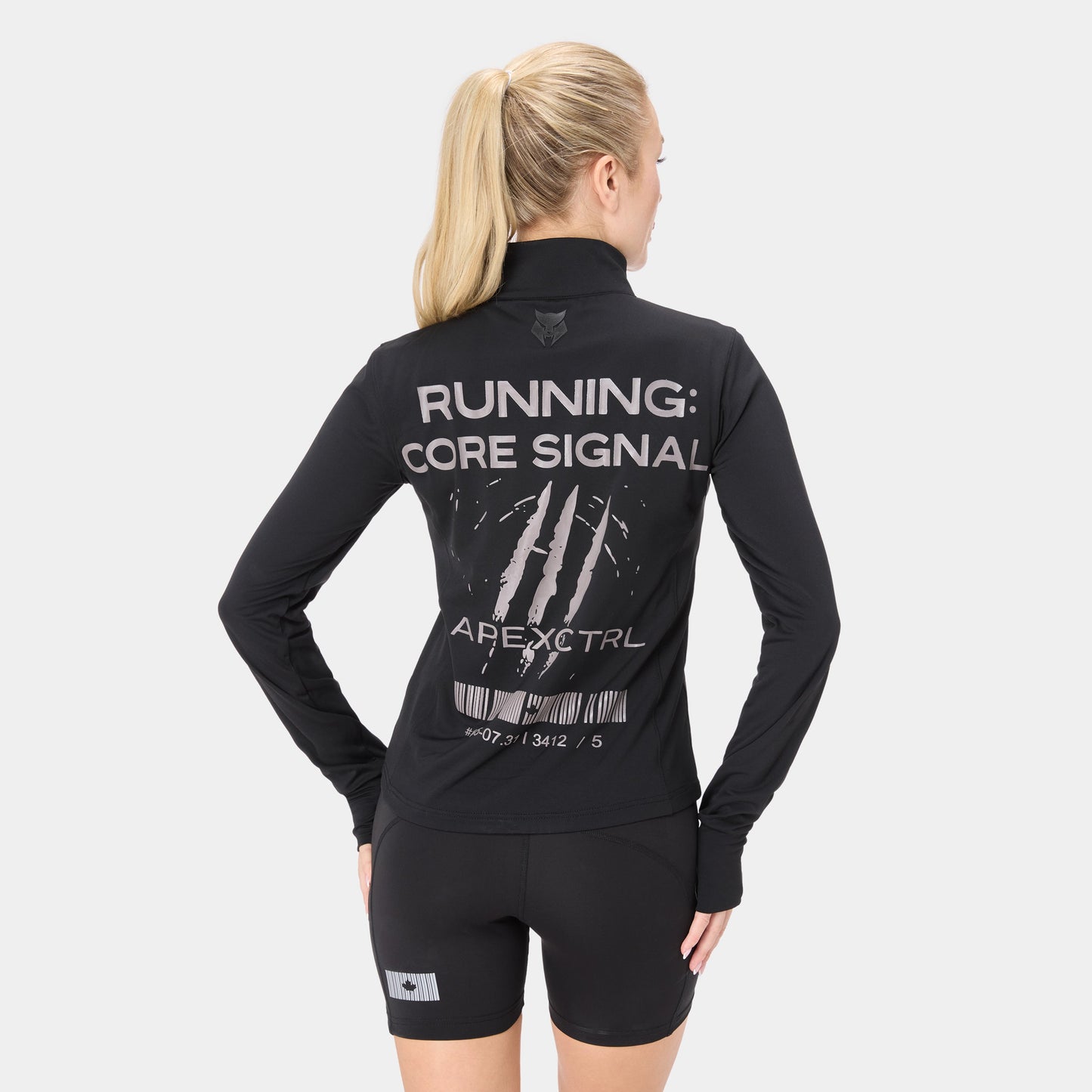 CTRLFORM_02 HALF ZIP — WAR BLACK