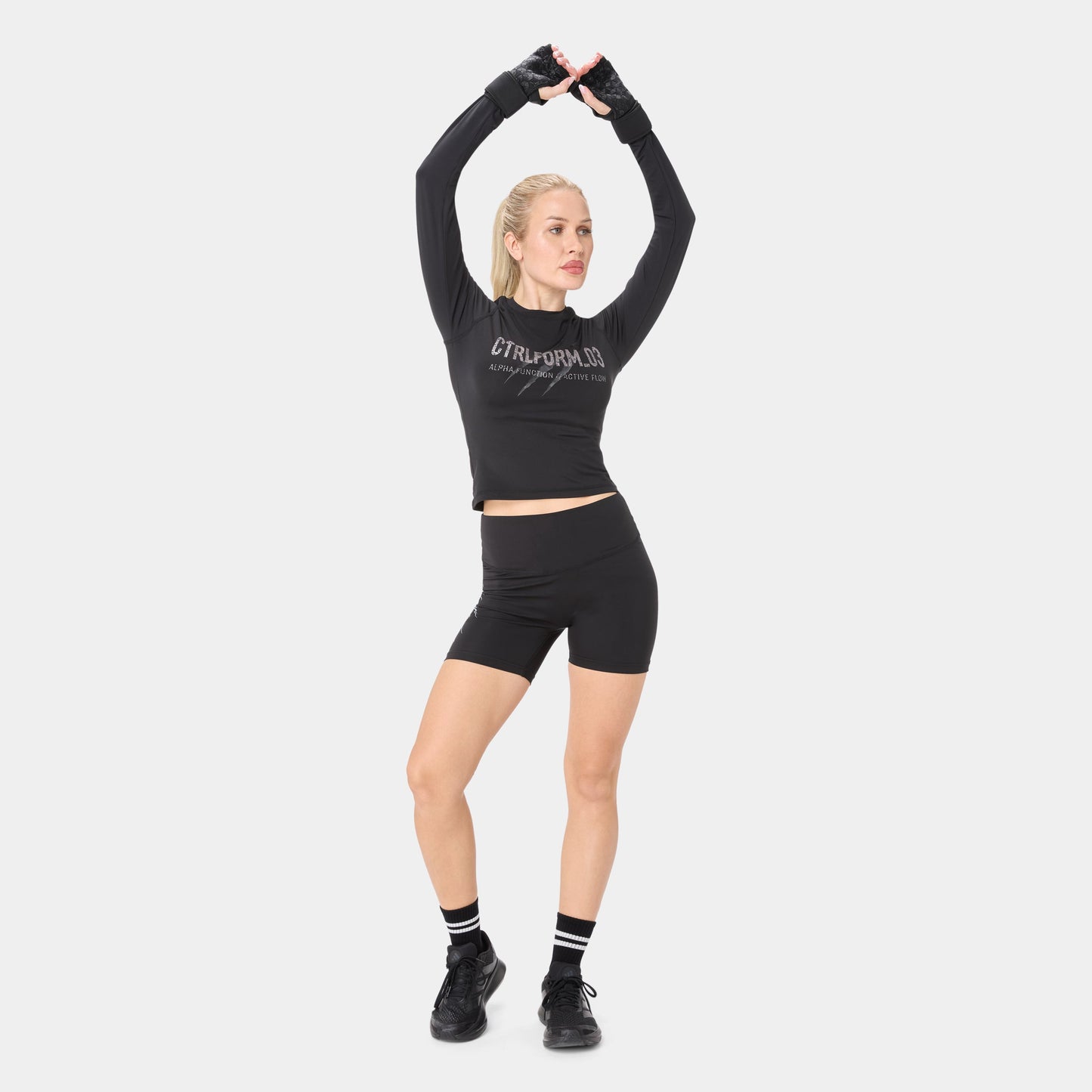 CTRLFORM_03 LONG SLEEVE TOP — WAR BLACK