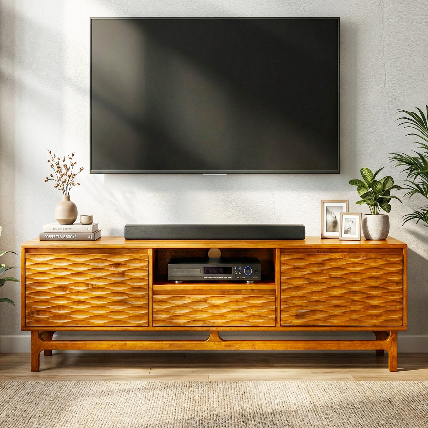 Elara Solid Wood TV Stand
