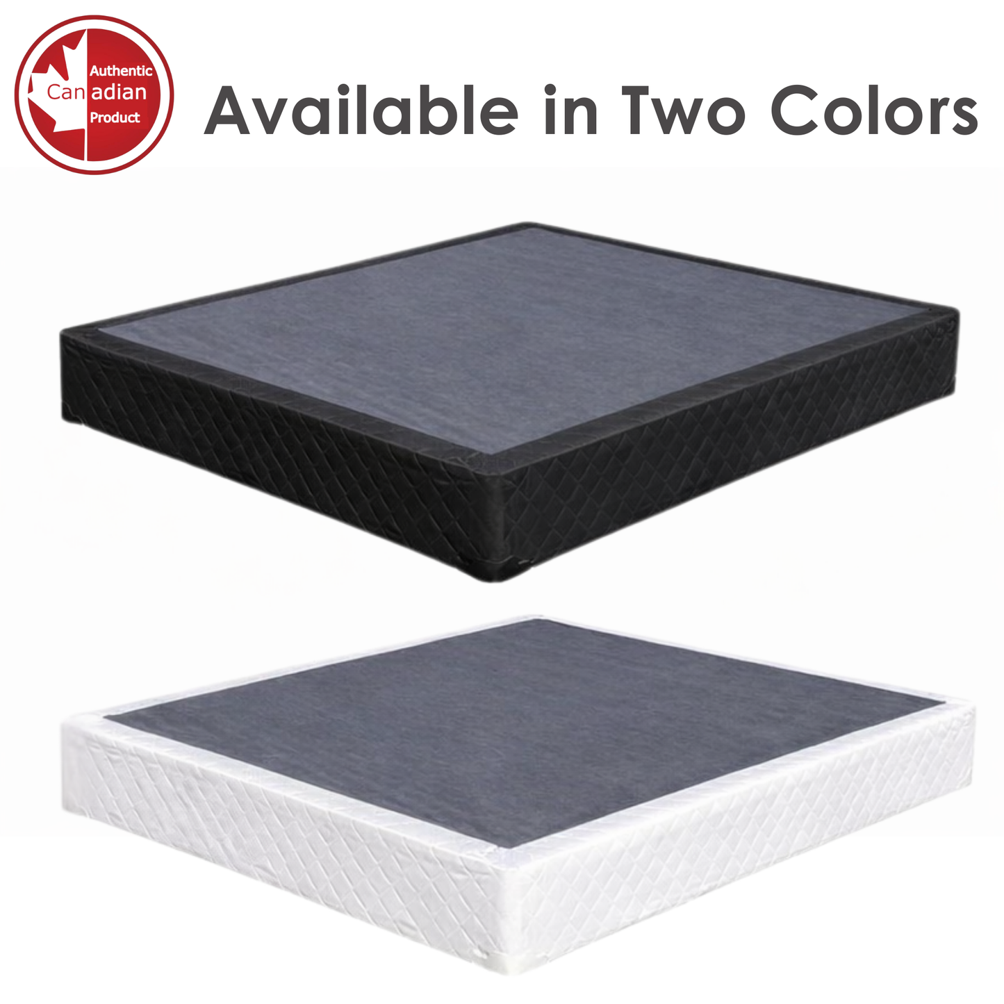 UltraFlex® Premium Solid Wood Box Spring Mattress Foundation 7" Standard - Twin, Double, Queen, King | Premium Heavy Duty Mattress Base, No Assembly Required, Compatible with All Mattress Types- Made in Canada