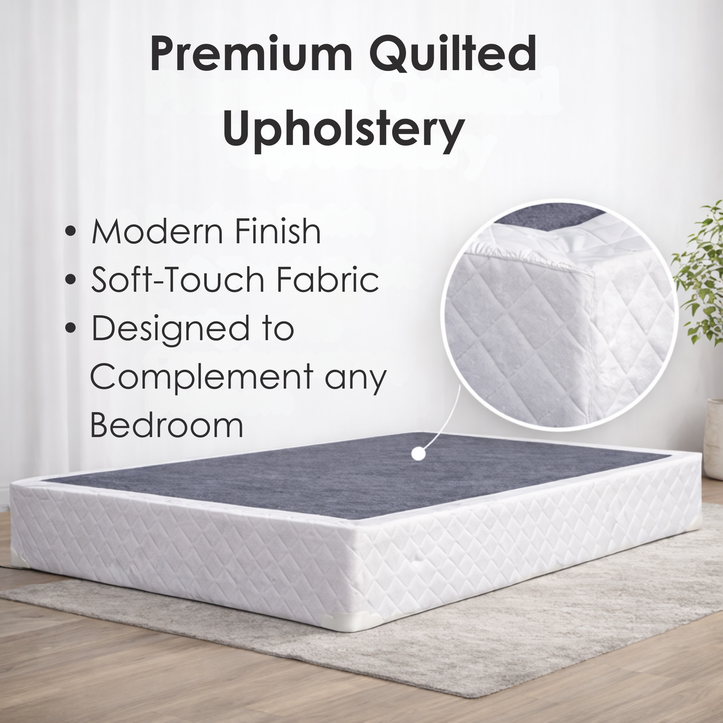 UltraFlex® EVOKE Mattress and BoxSpring Set Orthopedic, Smart Cool Gel Memory Foam, Eco-friendly FIRM Mattress (Made in Canada)