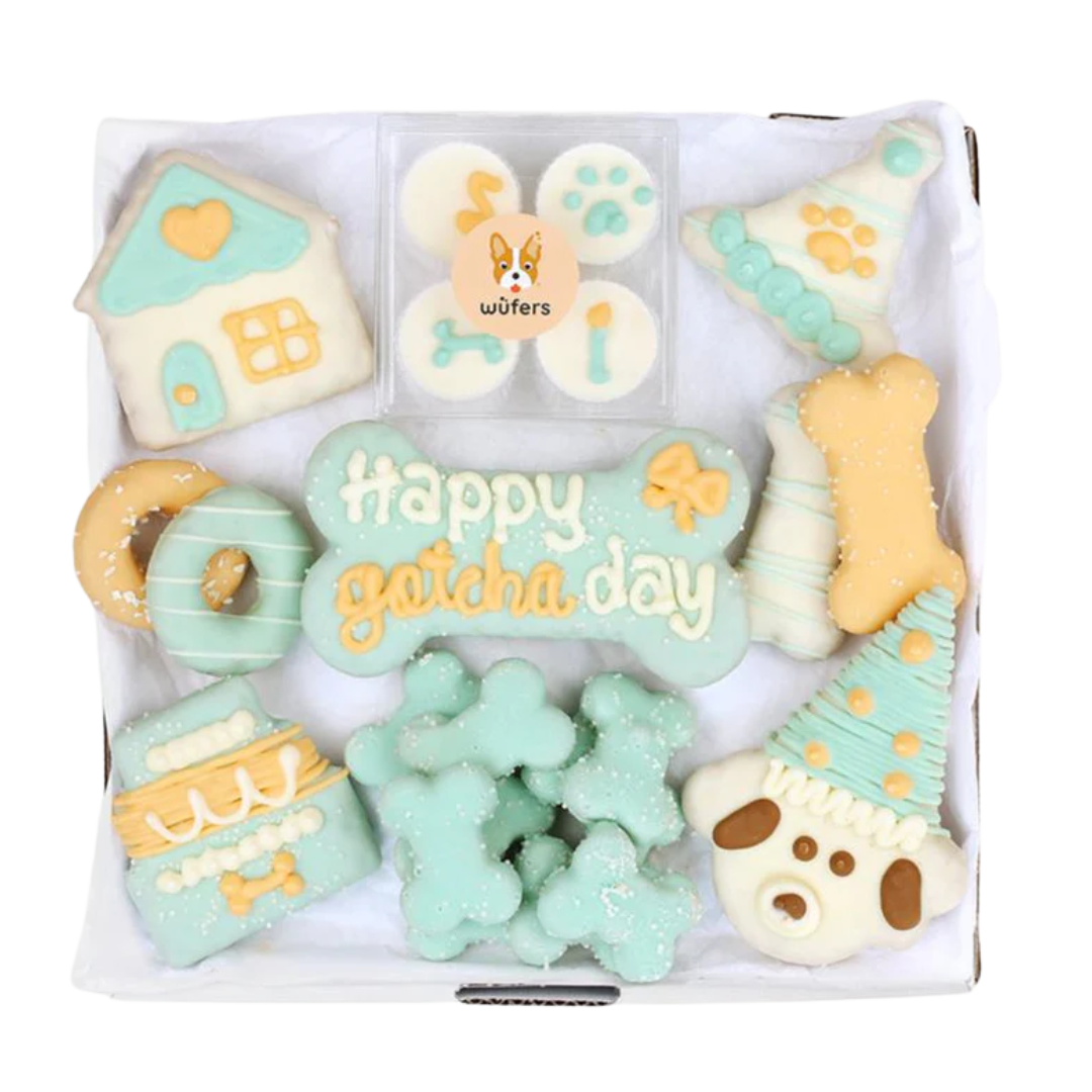 Wufers Gotcha Day Gift for Dogs Cookie Box