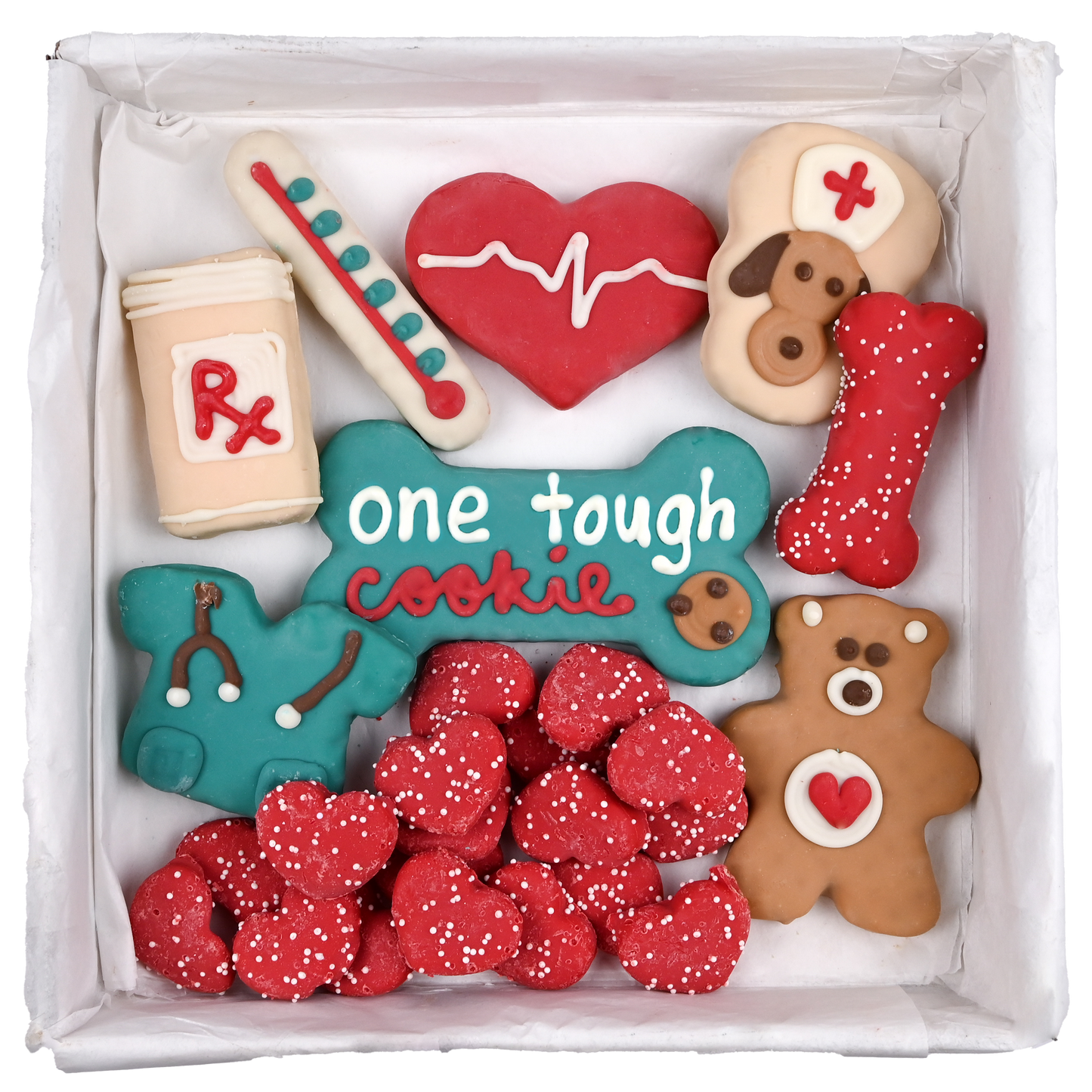 Wufers Get Well Soon Gift for Dogs Cookie Box