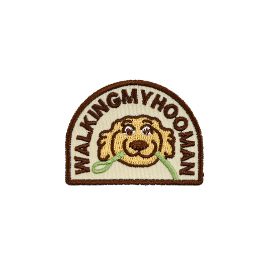 Walking my Hooman - Premium Velcro Patch