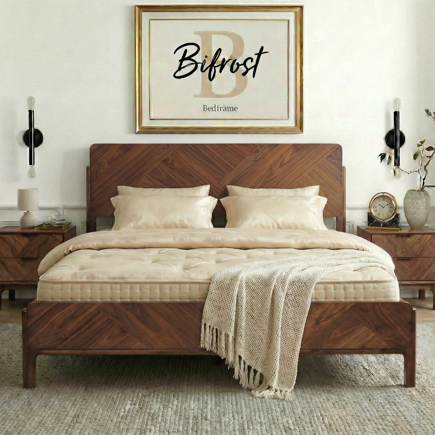 Bifrost Solid Wood Bed Frame