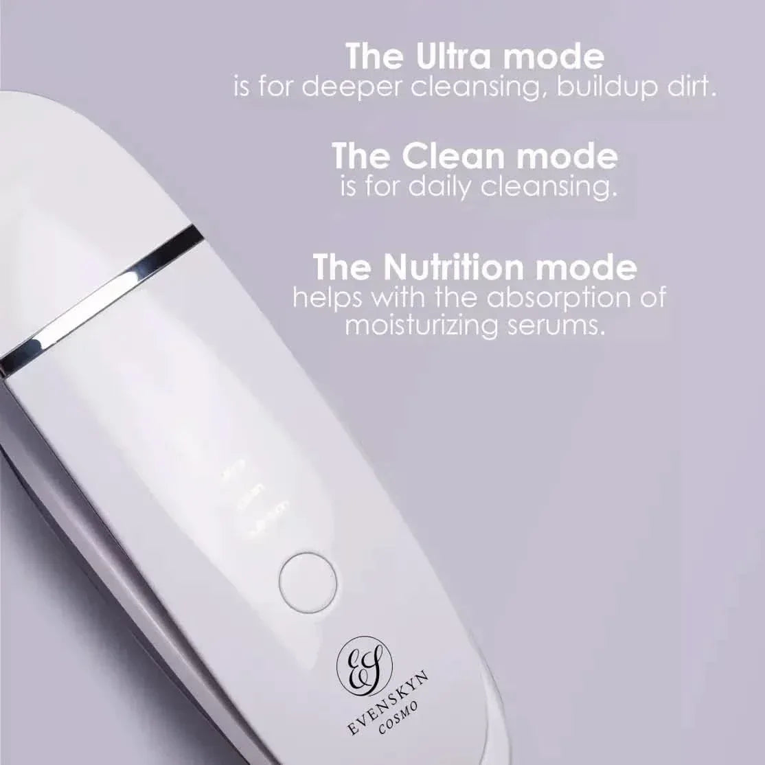 EvenSkyn® Cosmo: Ultrasonic Facial Cleanser & Scrubber
