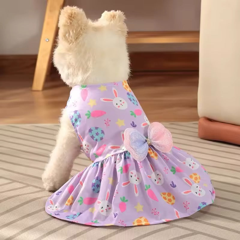 Lilac Easter Bunny Dress | Easter Dog Dress