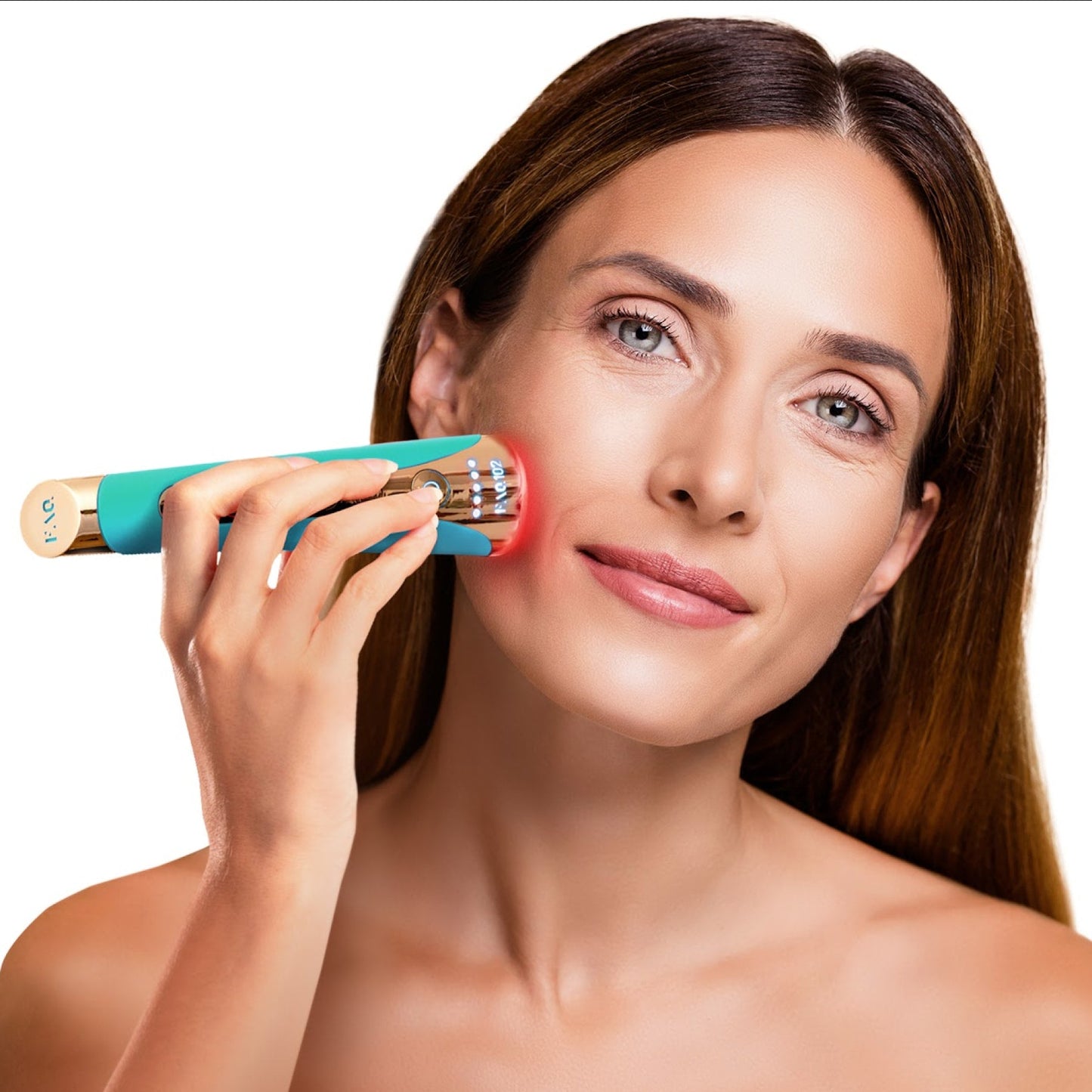 FOREO FAQ™102 RF Radio Frequency EMS & LED Device Topaz