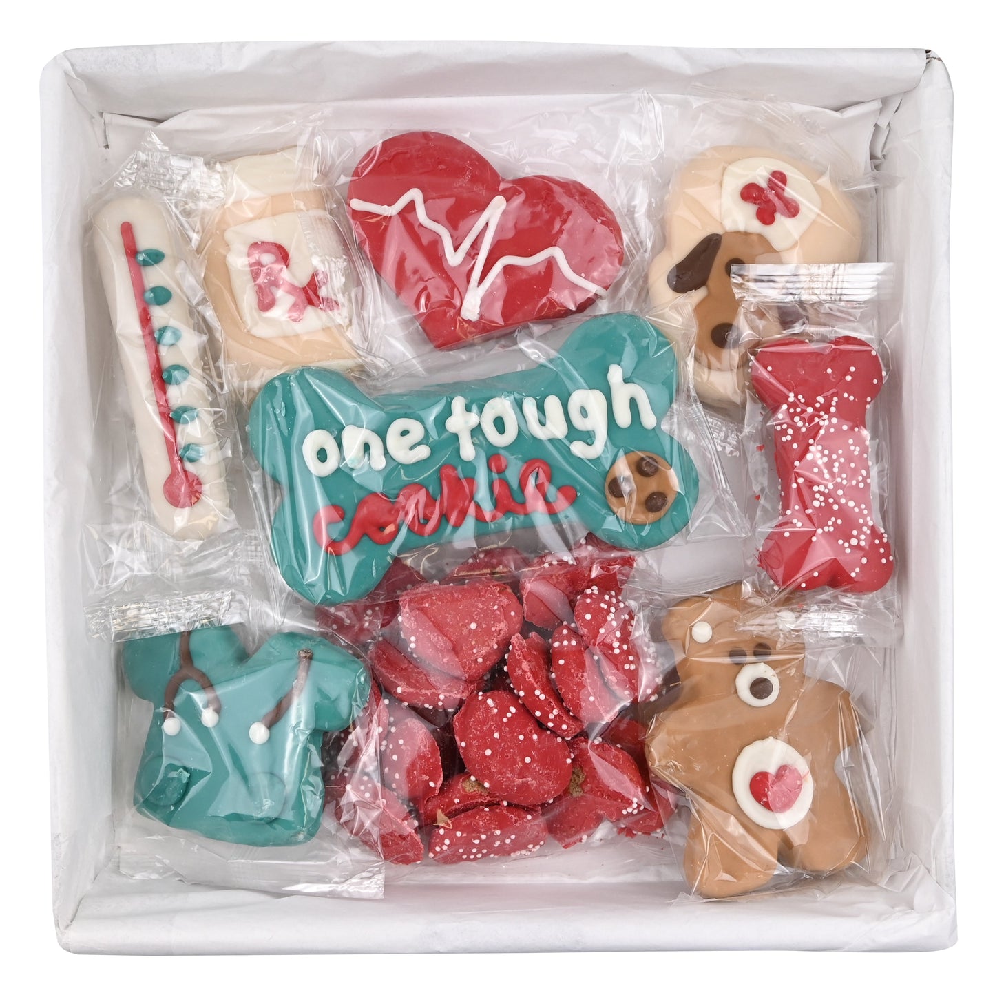 Wufers Get Well Soon Gift for Dogs Cookie Box