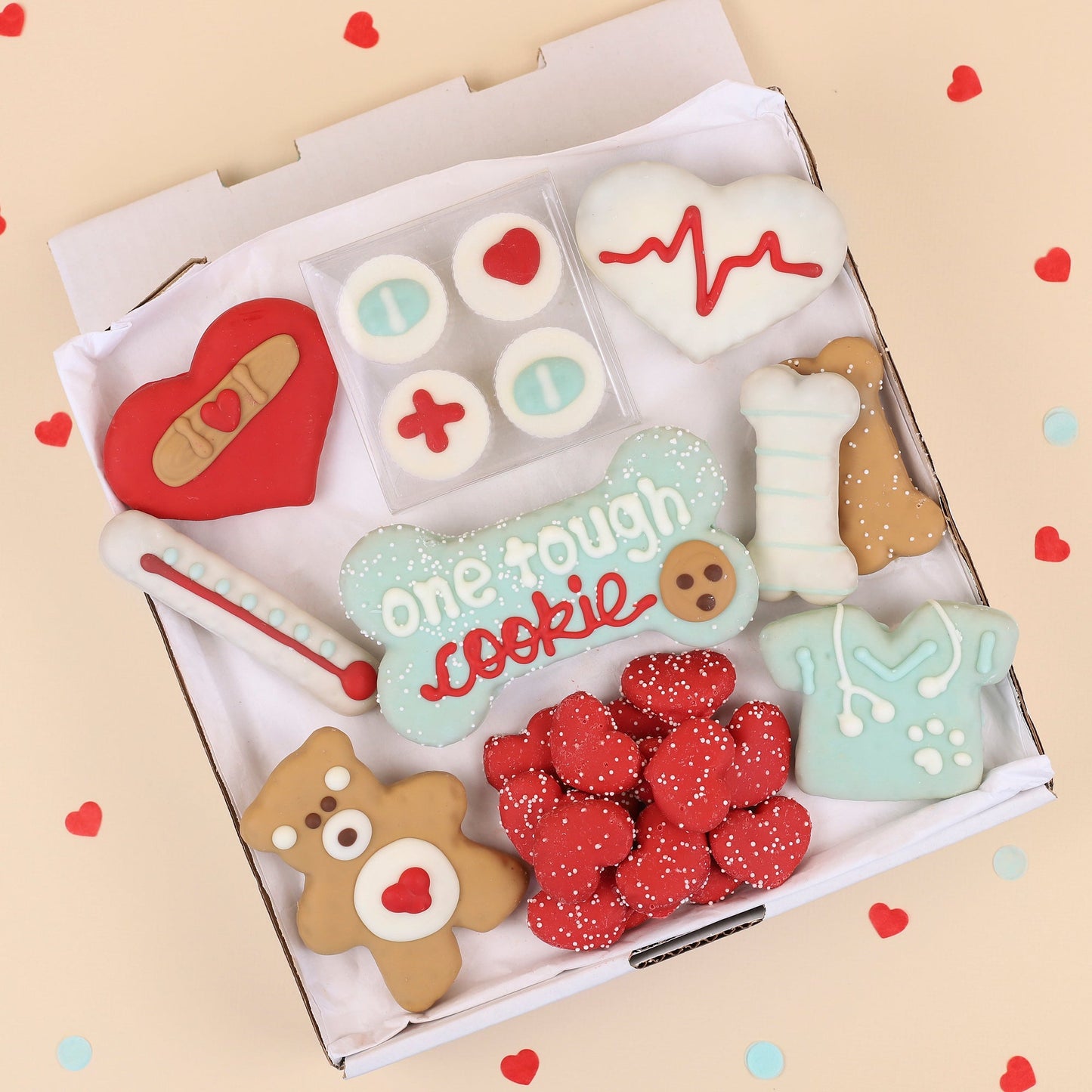 Wufers Get Well Soon Dog Cookie Box