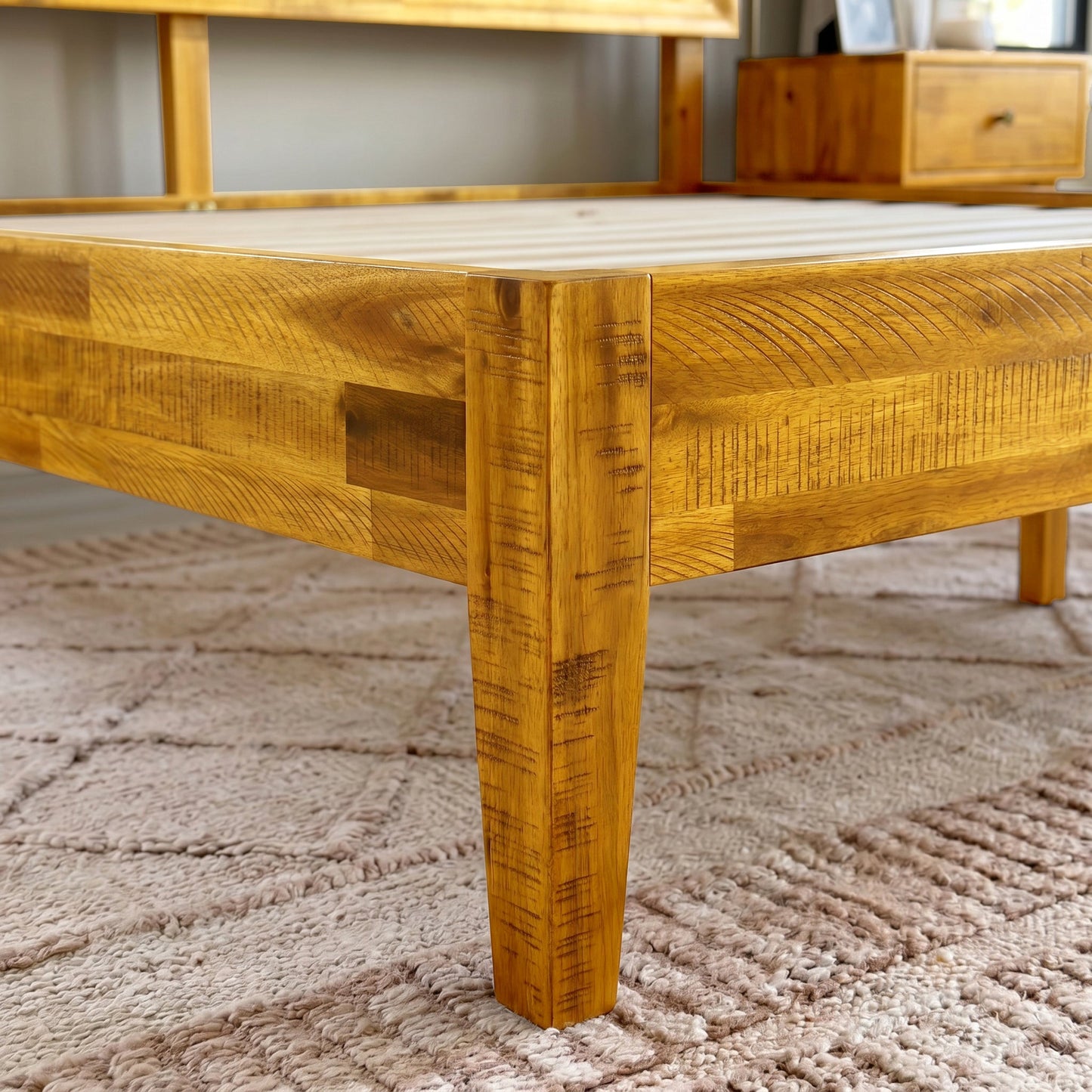 Sierra Deluxe Solid Wood Bed Frame