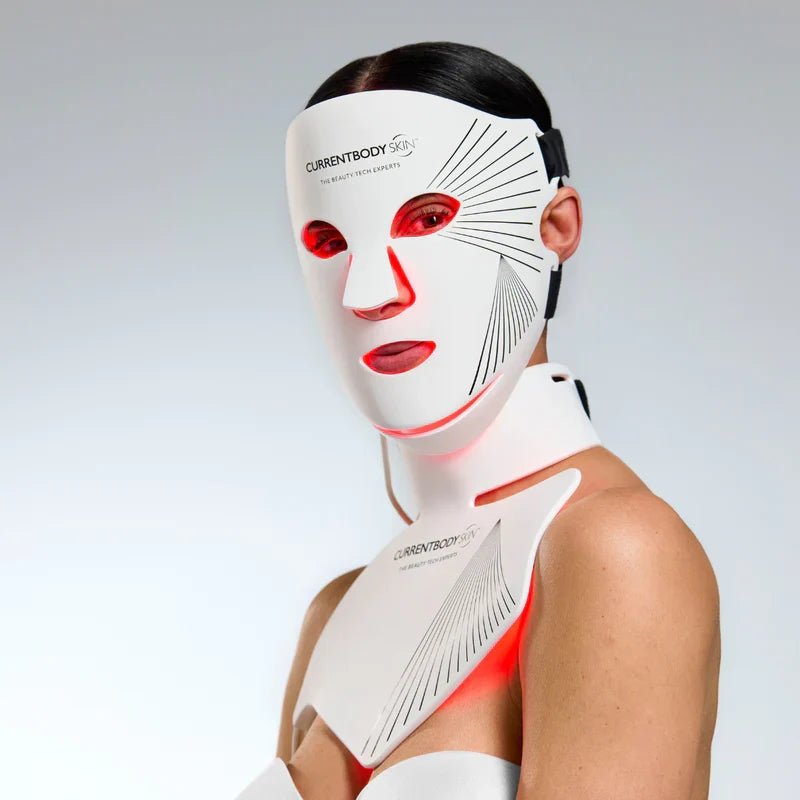 CurrentBody Skin LED Light Therapy Mask Series 2 - Face & Neck Kit | Red & Near-Infrared Light Therapy for Face, Neck & Décolletage