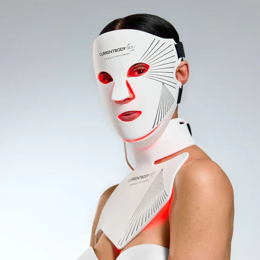 CurrentBody Skin LED Light Therapy Mask Series 2 - Face & Neck Kit | Red & Near-Infrared Light Therapy for Face, Neck & Décolletage