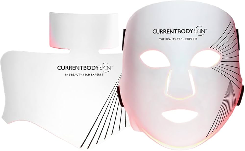 CurrentBody Skin LED Light Therapy Mask Series 2 - Face & Neck Kit | Red & Near-Infrared Light Therapy for Face, Neck & Décolletage