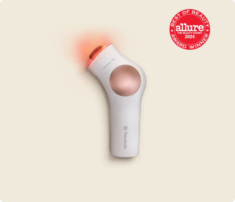 TheraFace PRO Therabody - All-in-One Facial Device with LED Light Therapy, Microcurrent & Percussive Massage