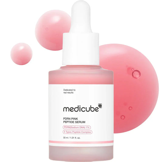 Medicube PDRN Pink Peptide Serum - Rose PDRN + Peptide Serum for Glow, Elasticity & Barrier Repair
