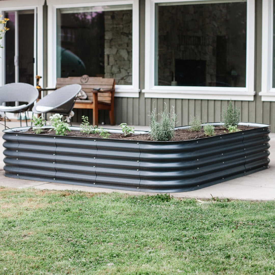 17" Tall L-Shape Garden Bed Kit