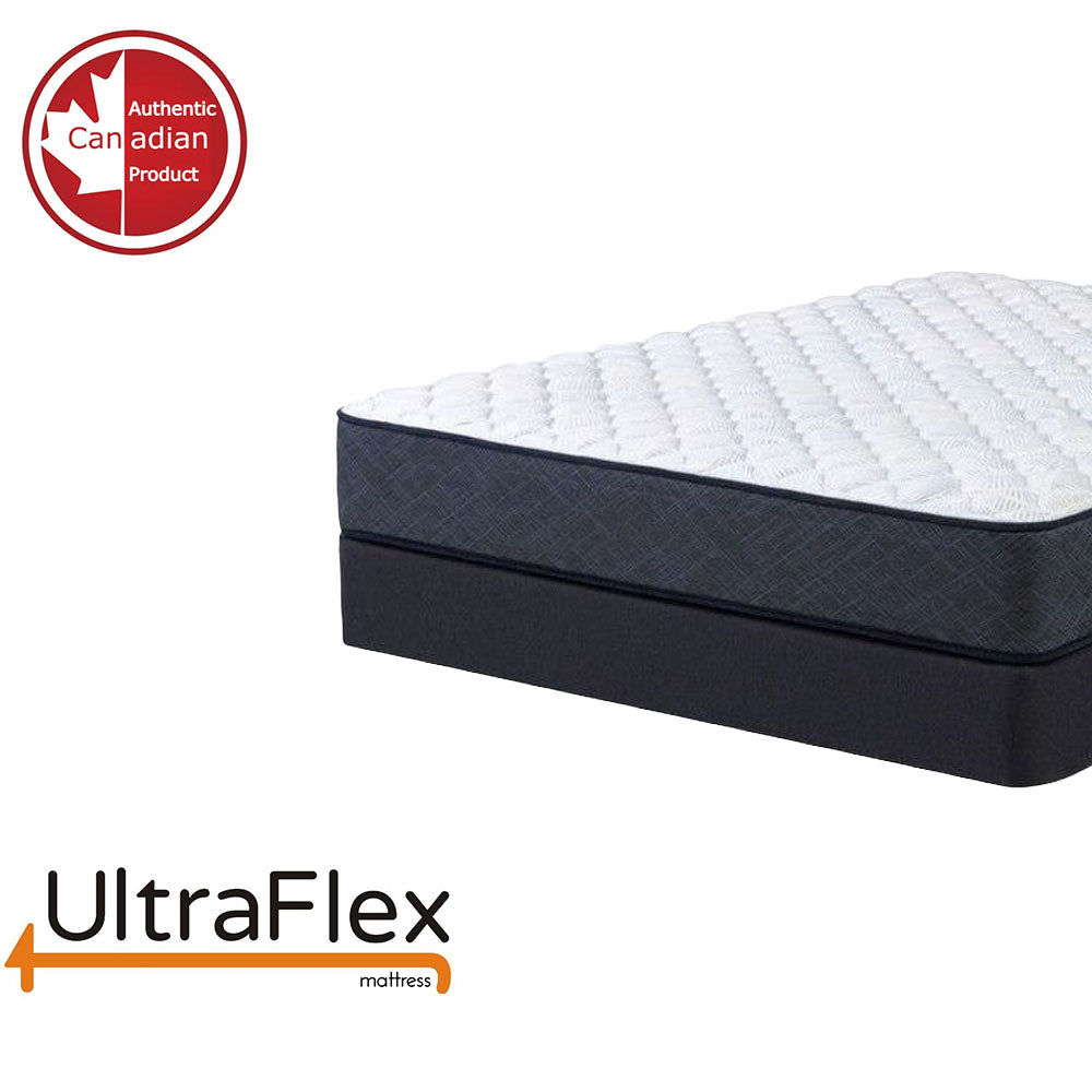UltraFlex® RADIANCE Mattress and BoxSpring Set - High-Density Natural Blend Foam Encasing, CoolTemp Cooling Gel, Eco-Friendly Orthopedic Mattress With Multiple Spinal Support Zones (Made in Canada)