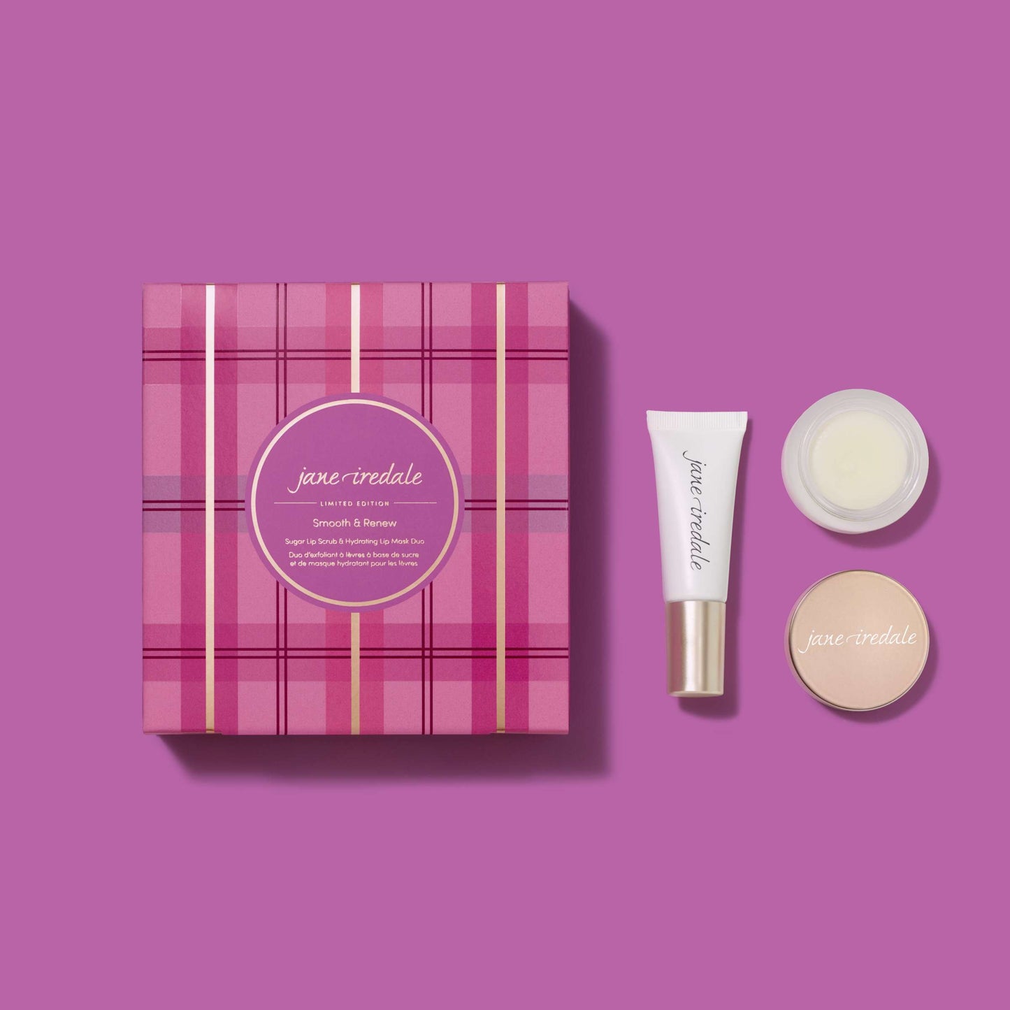 Jane Iredale Smooth & Renew Sugar Lip Scrub & Hydrating Mask Duo