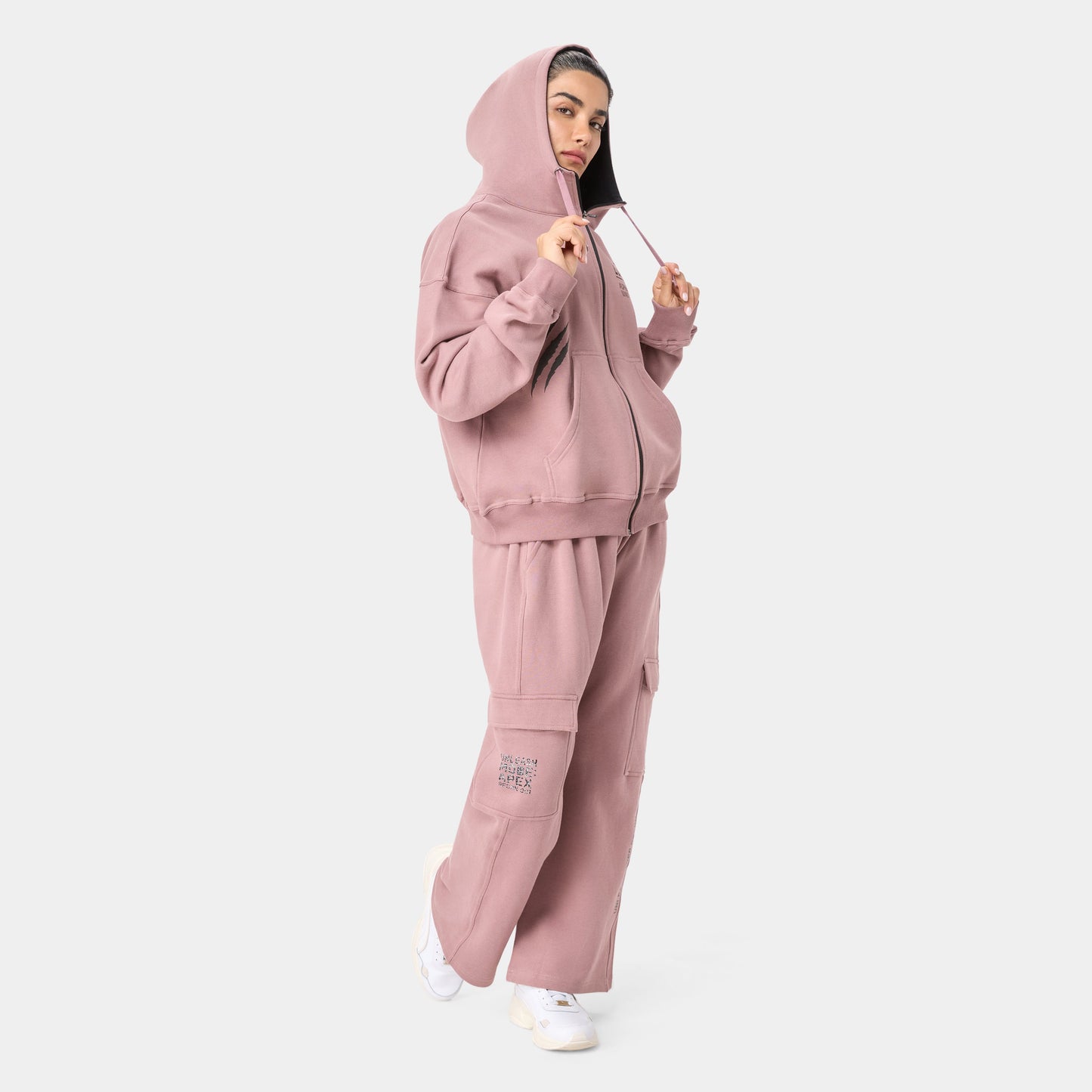 LOCKFEM_05 HOODIE — STORM ROSE
