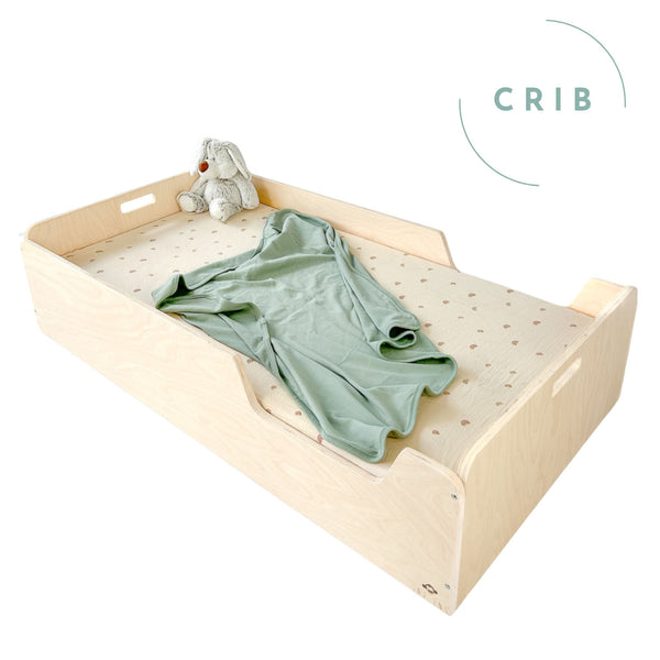 APPLE CRIB - Montessori Floor Bed with Rails