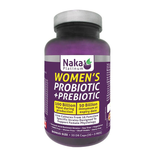 Naka Platinum WOMEN'S PROBIOTIC + PREBIOTIC, 35 VCaps
