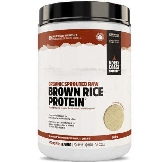 North Coast Naturals ORGANIC SPROUTED RAW BROWN RICE PROTEIN, 840g