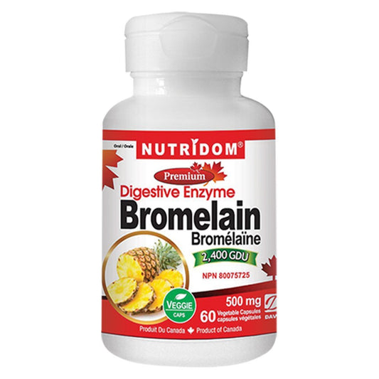 Nutridom BROMELAIN (Digestive Enzyme), 500mg x 60 VCaps