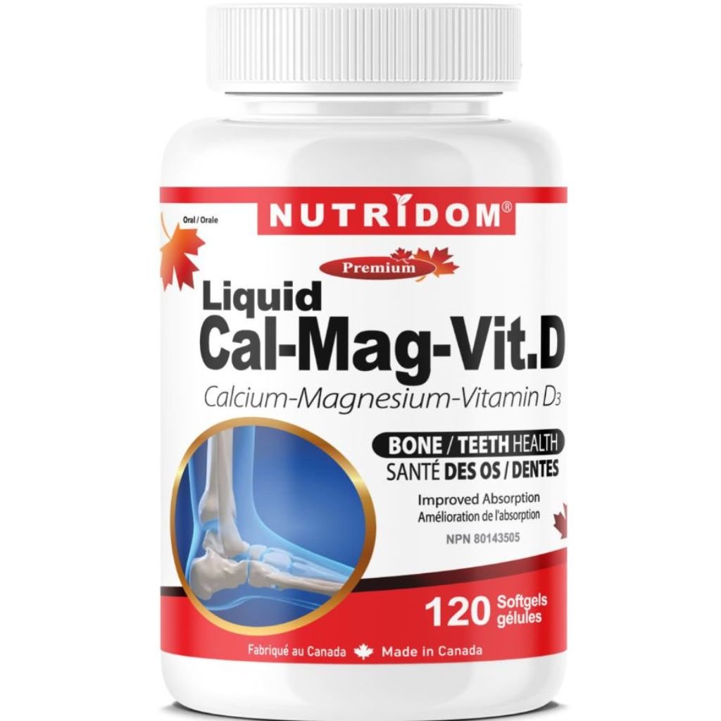 Nutridom LIQUID CAL-MAG-VIT D 1000mg, 120 Softgels